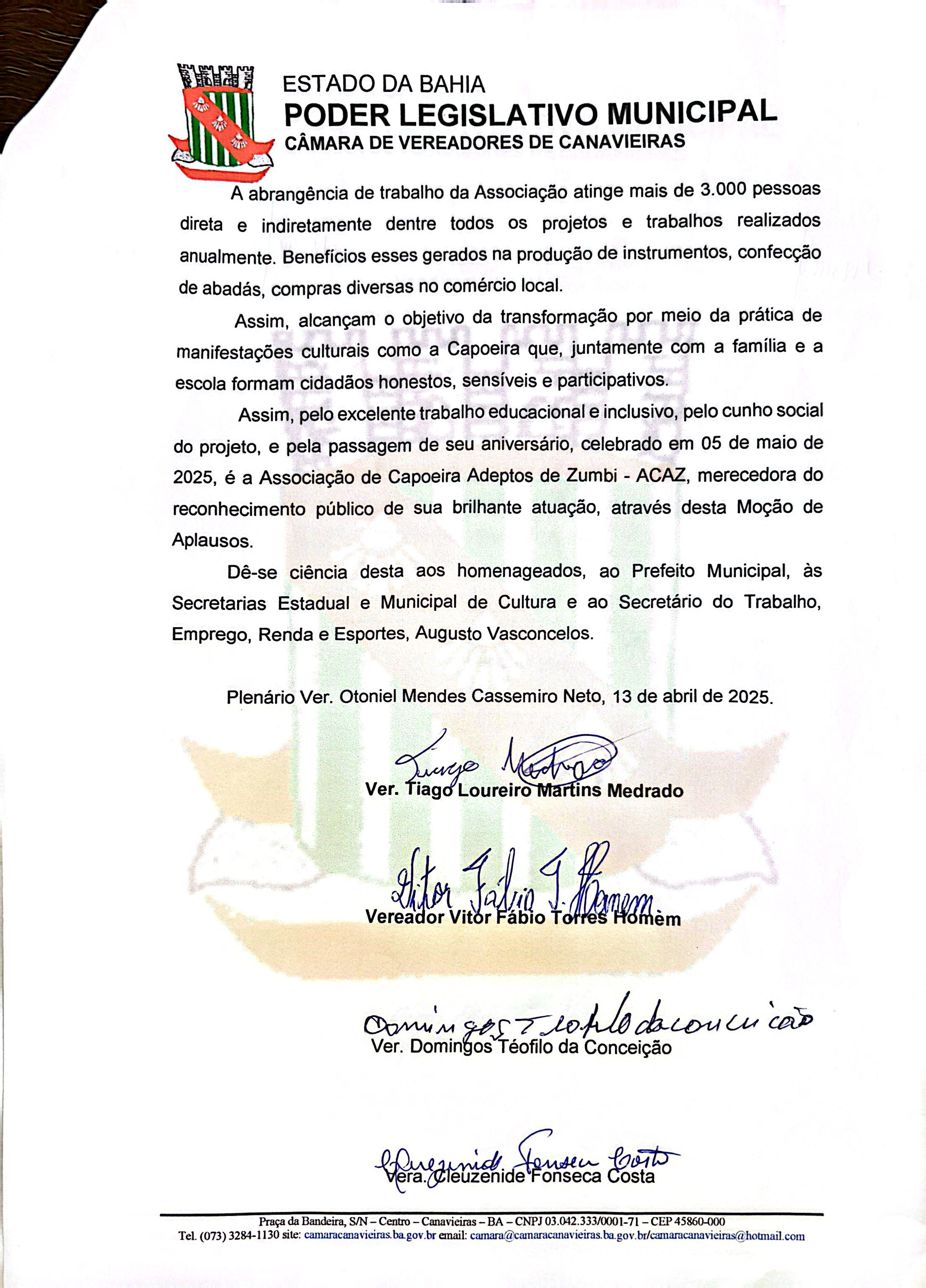 Imagem da levada em apresentação publica
